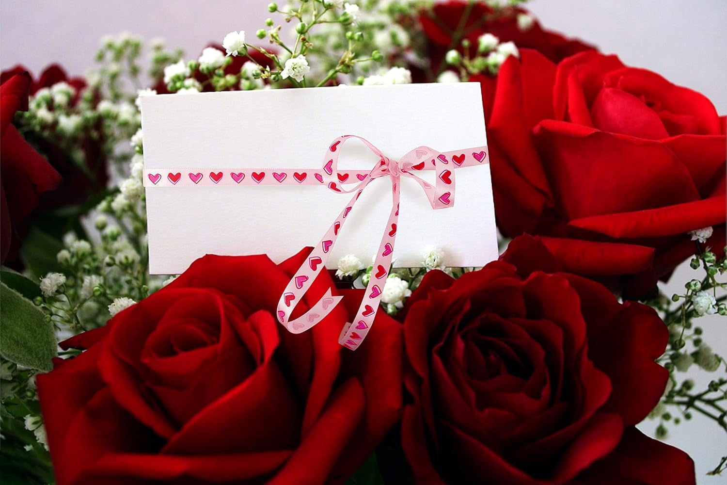 8 Rolls Valentine'S Heart Ribbons - Satin, Red, 3/8IN*110YD, Valentines Curling Wrapping Ribbons in Bulk DIY Craft Supplies Valentines Decorations Gift Ribbon