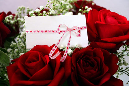 8 Rolls Valentine'S Heart Ribbons - Satin, Red, 3/8IN*110YD, Valentines Curling Wrapping Ribbons in Bulk DIY Craft Supplies Valentines Decorations Gift Ribbon